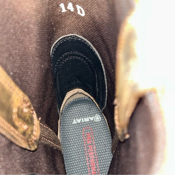 Ariat WorkHog Mens 14D Pull-On Western Boots Steel Toe 100D6961 Brown Orange - Picture 5 of 15